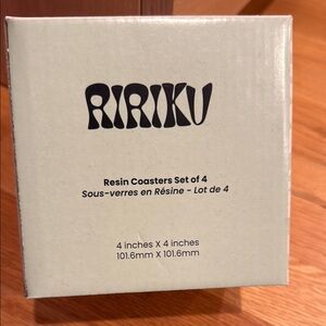 Resin Coasters Set of 4 - White